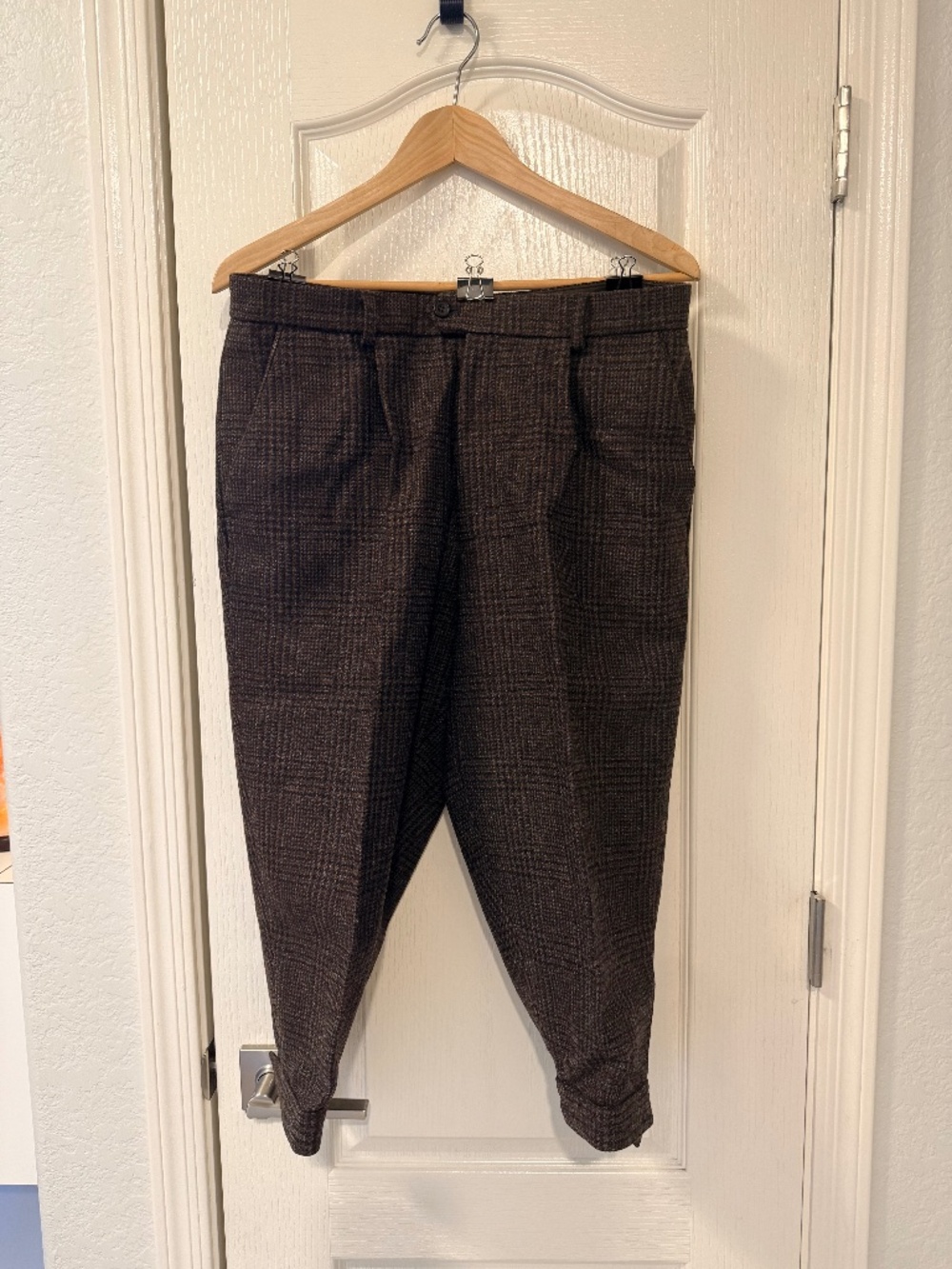 Kingsman Oxford Cropped Tapered Wool-Tweed Suit Trousers
